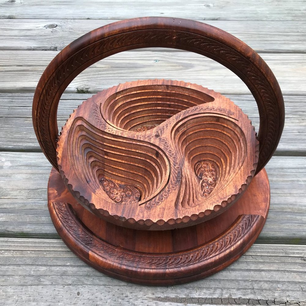 Wood Trays Dried Fruit Decorative Folding Plate